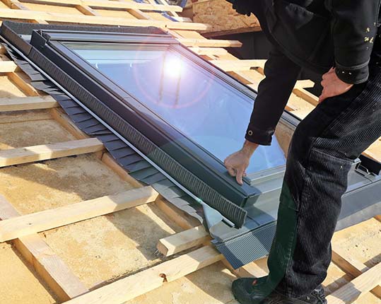 Pose de velux